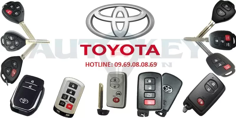 Làm chìa khóa ô tô Toyota - autokey.vn