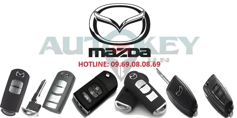 Làm chìa khóa ô tô Mazda - Autokey.Vn